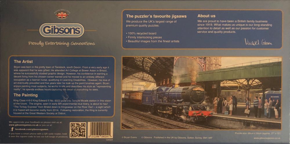 Arrival at Temple Mead - Gibsons puzzle collectible [Barcode 5012269040241] - Main Image 3