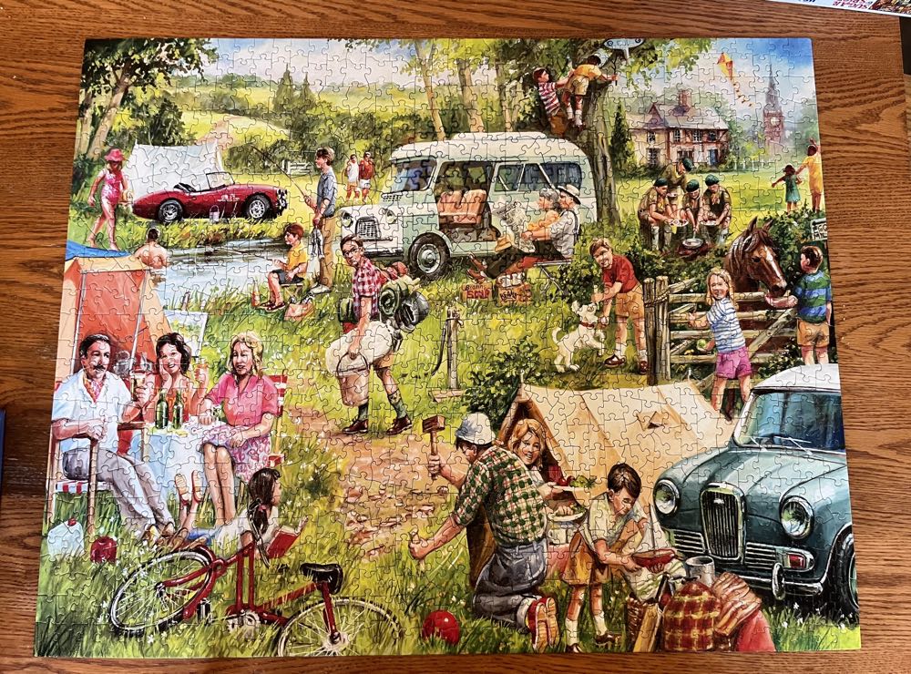 Happy Campers — NIB - White Mountain puzzle collectible [Barcode 724819260263] - Main Image 2