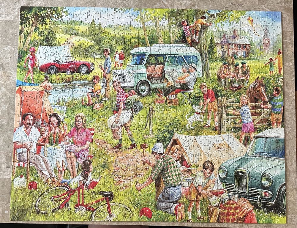 Happy Campers — NIB - White Mountain puzzle collectible [Barcode 724819260263] - Main Image 3