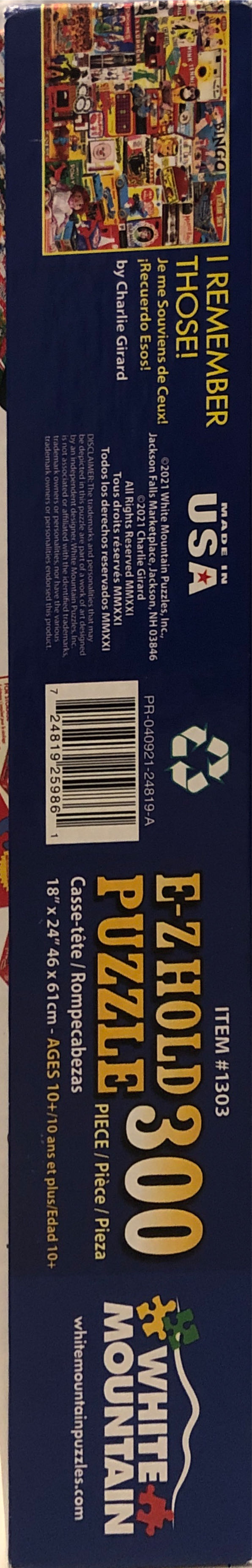 I Remember Those - White Mountain puzzle collectible [Barcode 724819259861] - Main Image 4