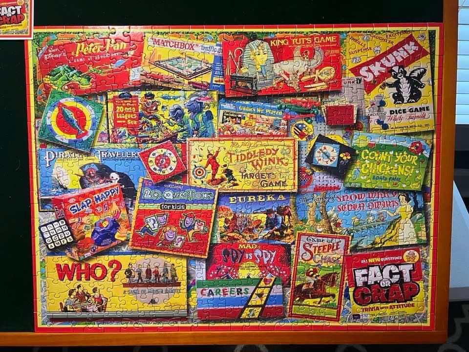 Family Game Night- NEW - White Mountain puzzle collectible [Barcode 724819260140] - Main Image 2