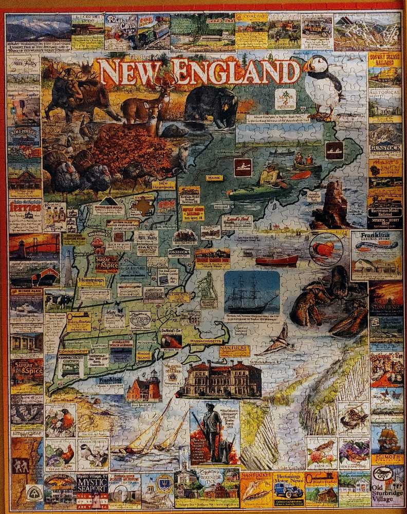 Best Of New England, The - White Mountain puzzle collectible [Barcode 724819253500] - Main Image 2