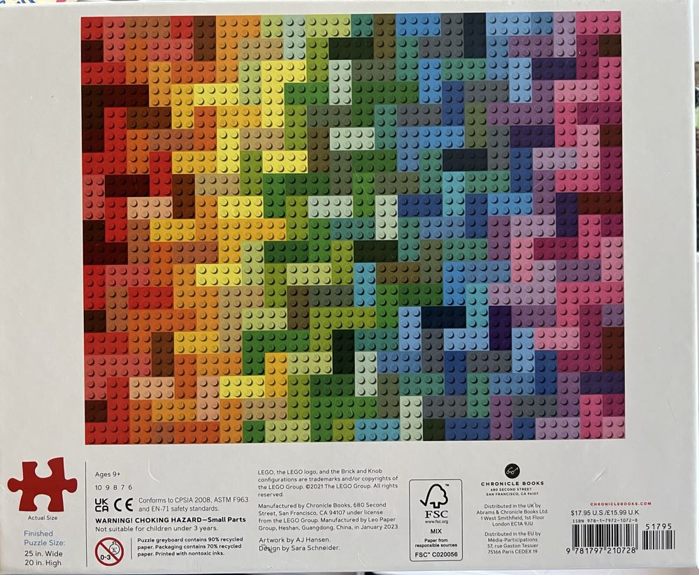 Lego : Rainbow Bricks - Lego puzzle collectible - Main Image 3