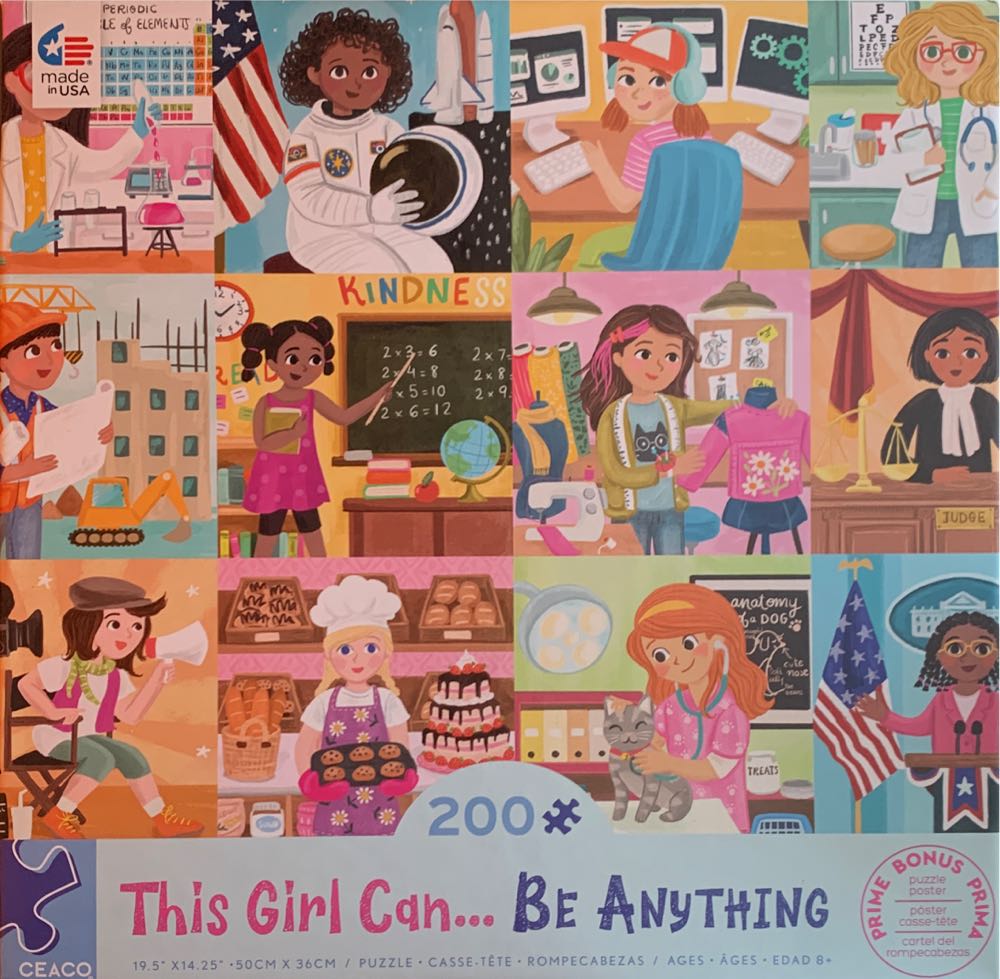 This Girl Can Be Anything** - Ceaco puzzle collectible [Barcode 021081223706] - Main Image 1