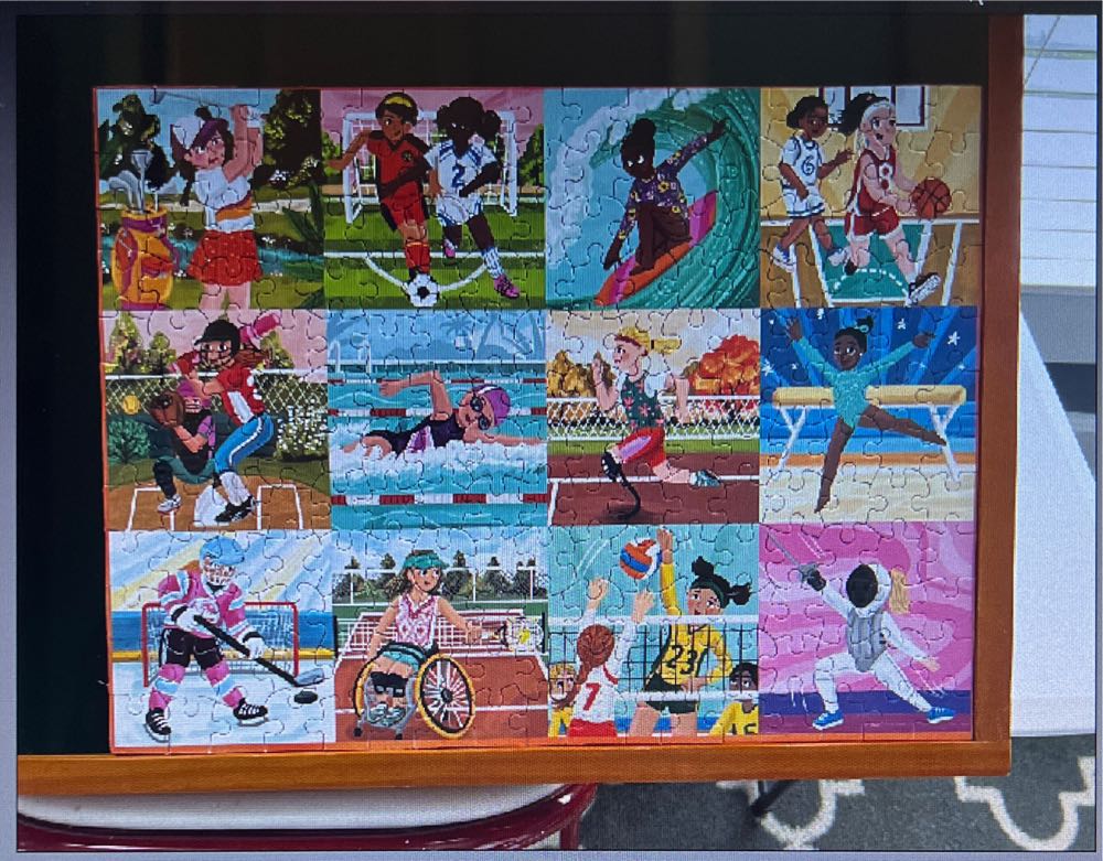 This Girl Can Be An Athlete - Ceaco puzzle collectible [Barcode 021081223690] - Main Image 2