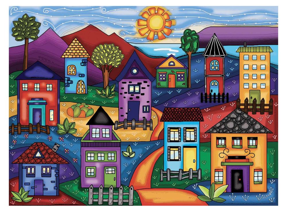 Houses In The Valley - JaCaRou puzzle collectible [Barcode 731093611292] - Main Image 3