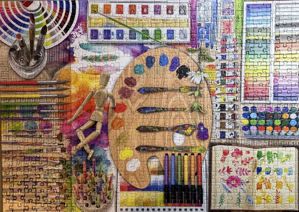 Sold - Artist’s Palette - Ravensburger puzzle collectible - Main Image 2