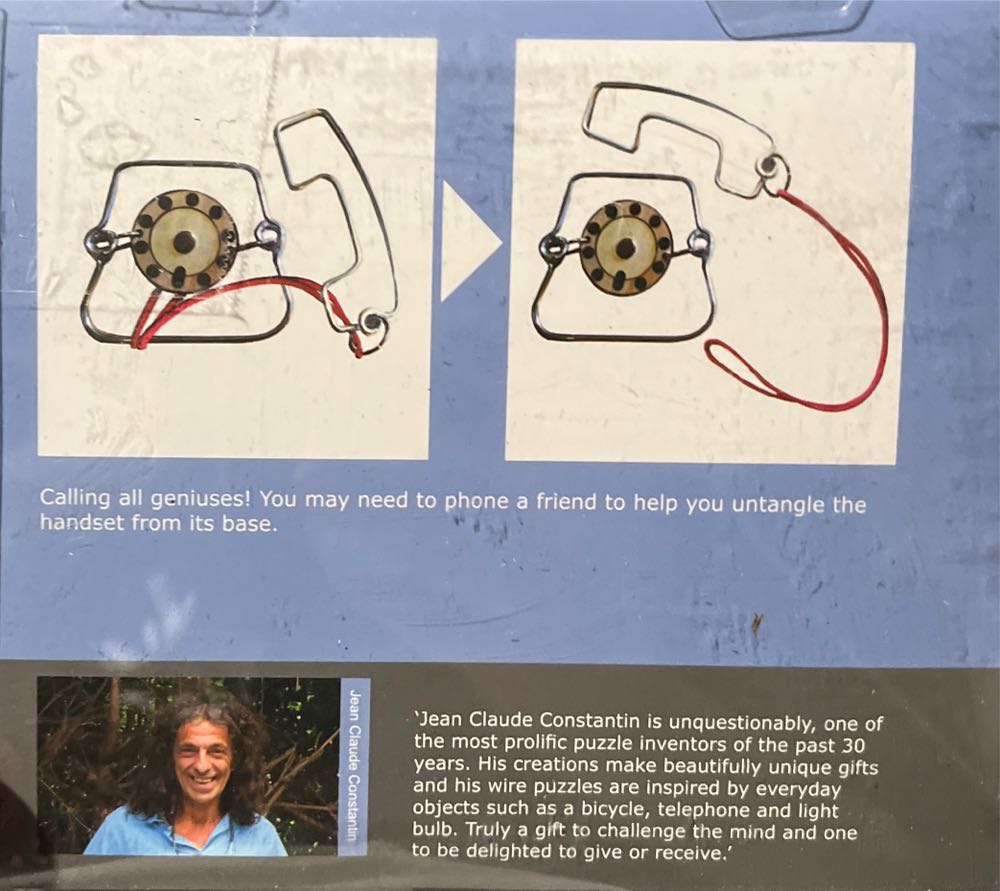 Constantin Puzzles Metal Telephone Wire Puzzle Nip  puzzle collectible [Barcode 859155006807] - Main Image 2
