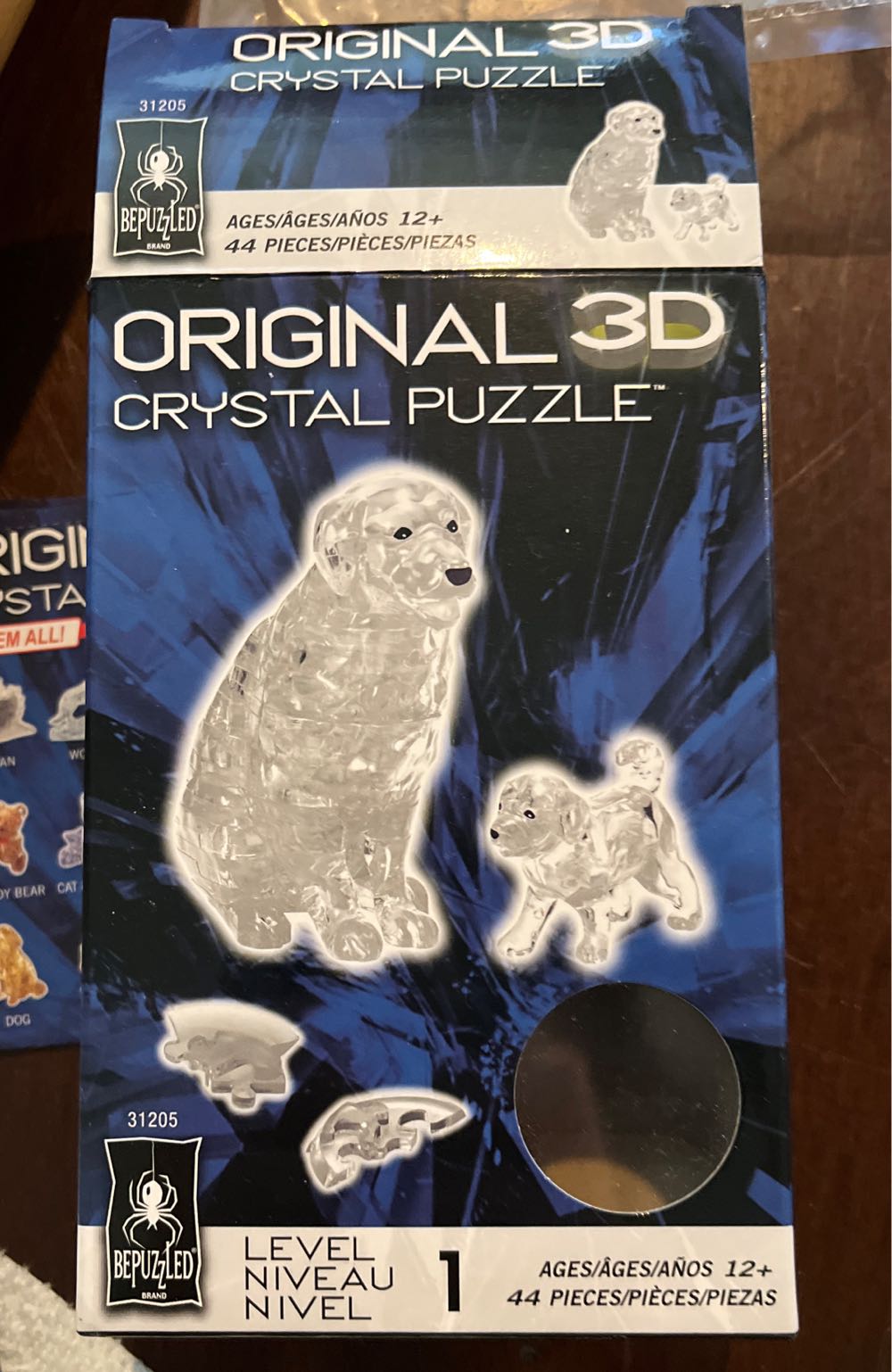 3D Crystal Dog And Puppy  puzzle collectible [Barcode 023332312054] - Main Image 2