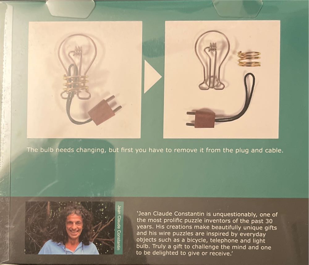 Constantin Light Bulb Wire Puzzle  puzzle collectible [Barcode 859155006791] - Main Image 2