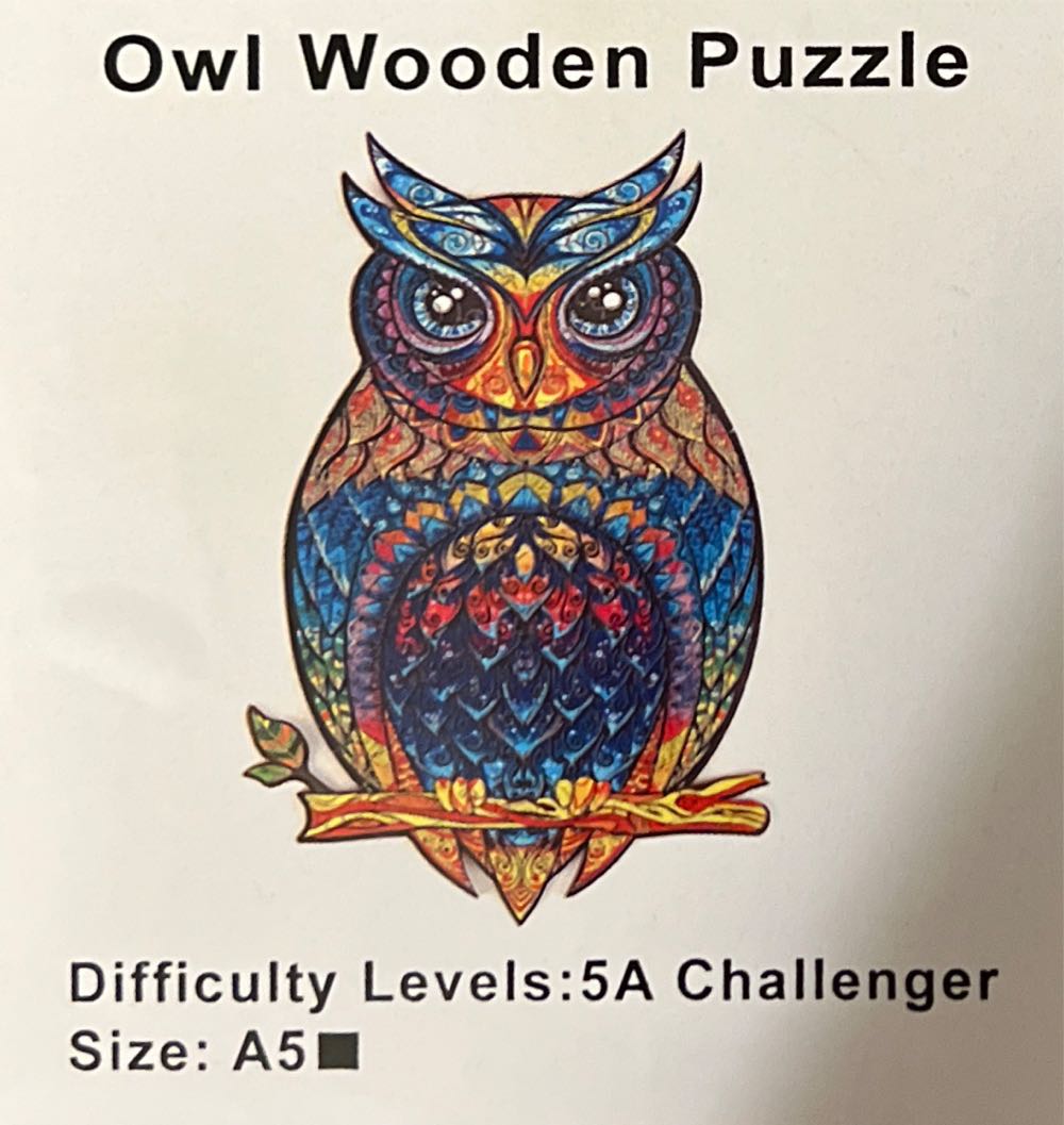 Wooden Owl  puzzle collectible - Main Image 1