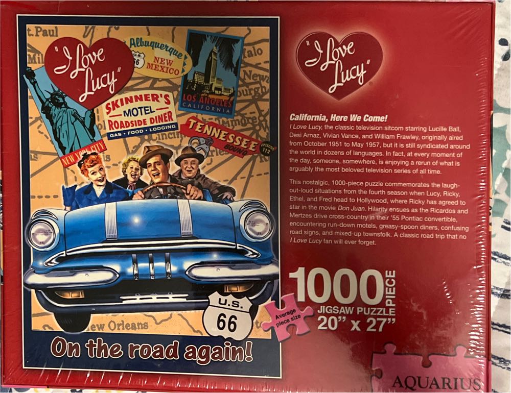 I Love Lucy Going To California - Aquarius puzzle collectible - Main Image 2