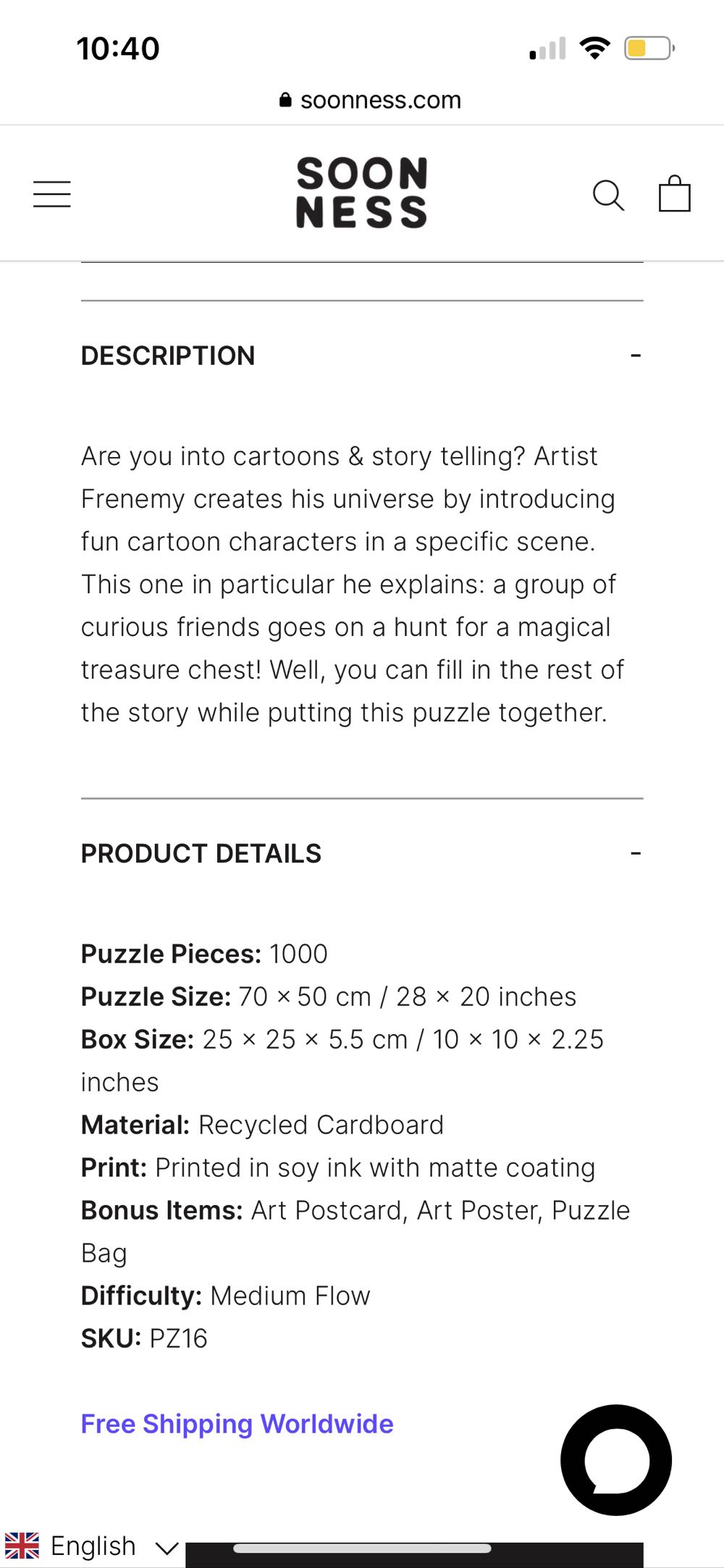 Treasure Hunters - Soonness puzzle collectible - Main Image 3