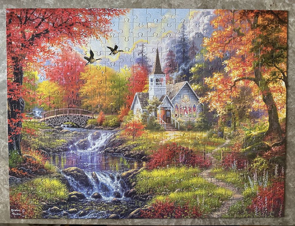 Woodland Church - Cra-Z-Art puzzle collectible [Barcode 4895145424295] - Main Image 3