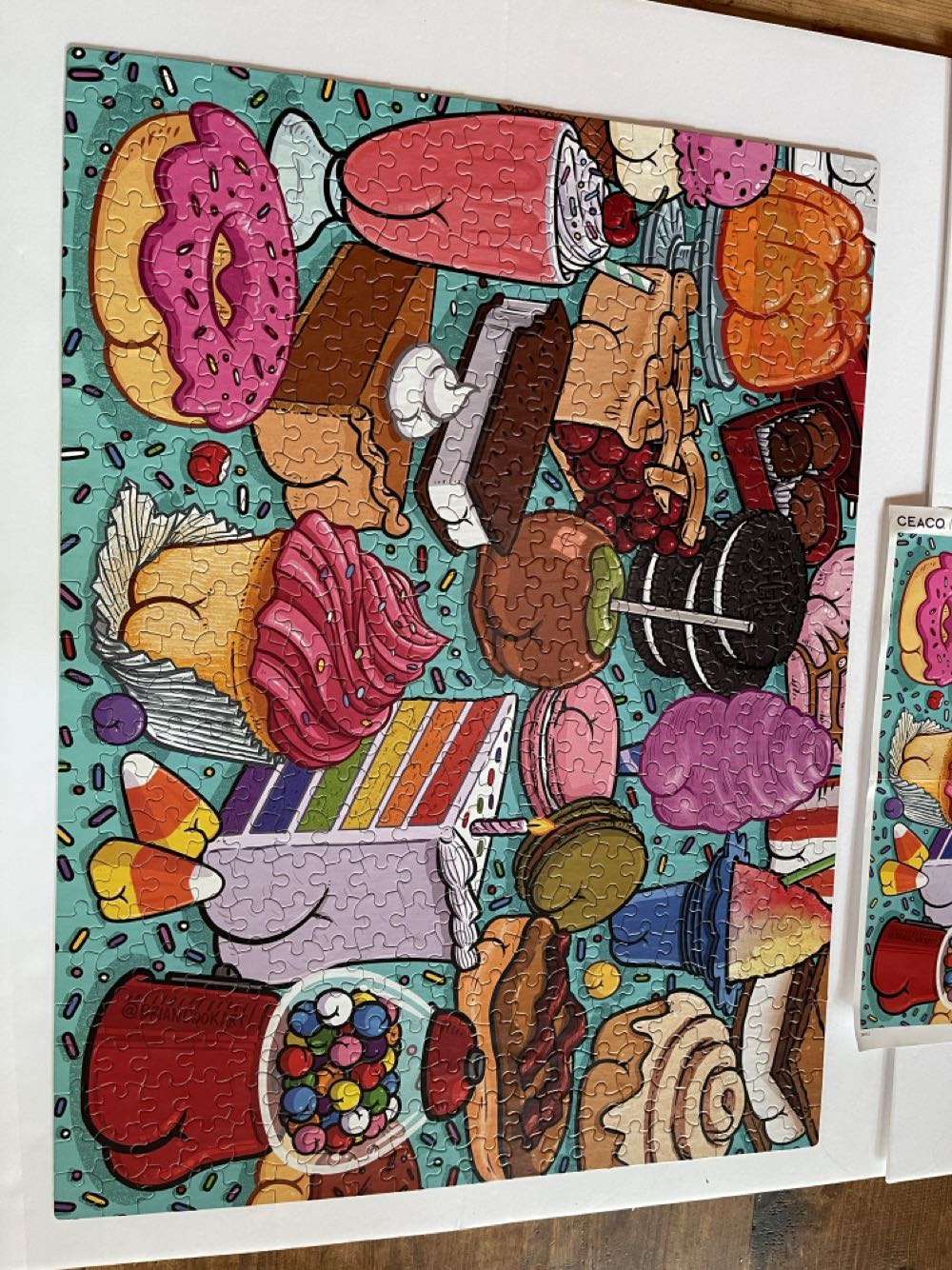 Butts On Things Sweets ✅🚪 - Ceaco puzzle collectible [Barcode 021081241908] - Main Image 3