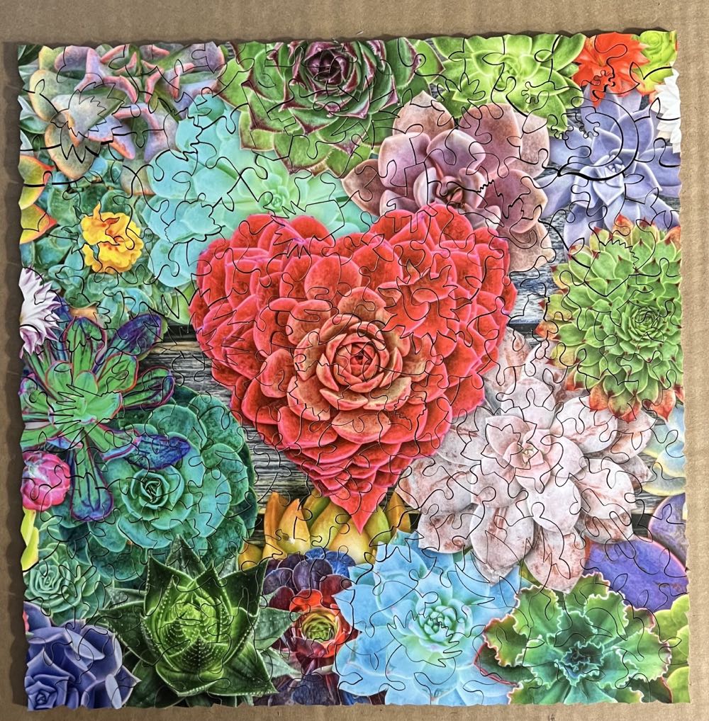 Succulent Love  - Nautilus Wooden Puzzles puzzle collectible - Main Image 2