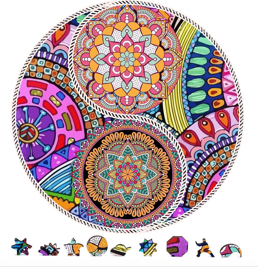 Yin Yang Flower  - ZenChalet puzzle collectible - Main Image 2