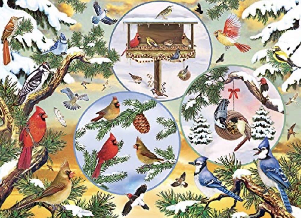 Winterbird Magic🐦 - Cobble Hill Puzzle Company puzzle collectible [Barcode 0625012850575] - Main Image 2