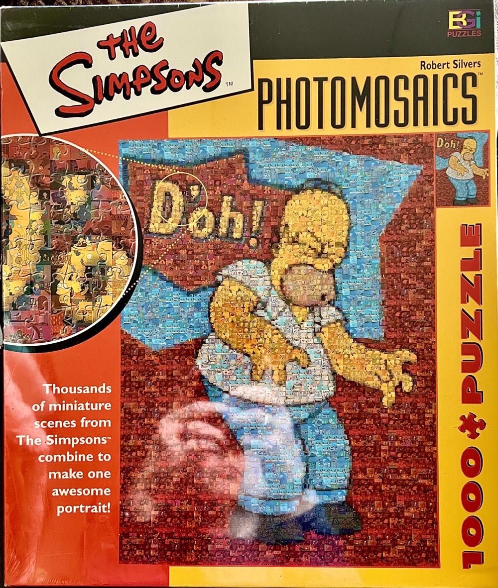 The Simpsons Photomosaics Puzzle -Homer Simpson - Buffalo puzzle collectible [Barcode 079346013517] - Main Image 4