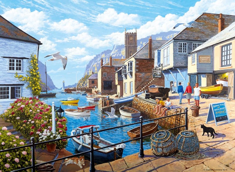 Tranquil Harbour - Ravensburger puzzle collectible [Barcode 4005556147151] - Main Image 2