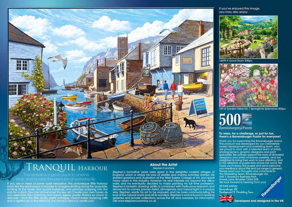 Tranquil Harbour - Ravensburger puzzle collectible [Barcode 4005556147151] - Main Image 3