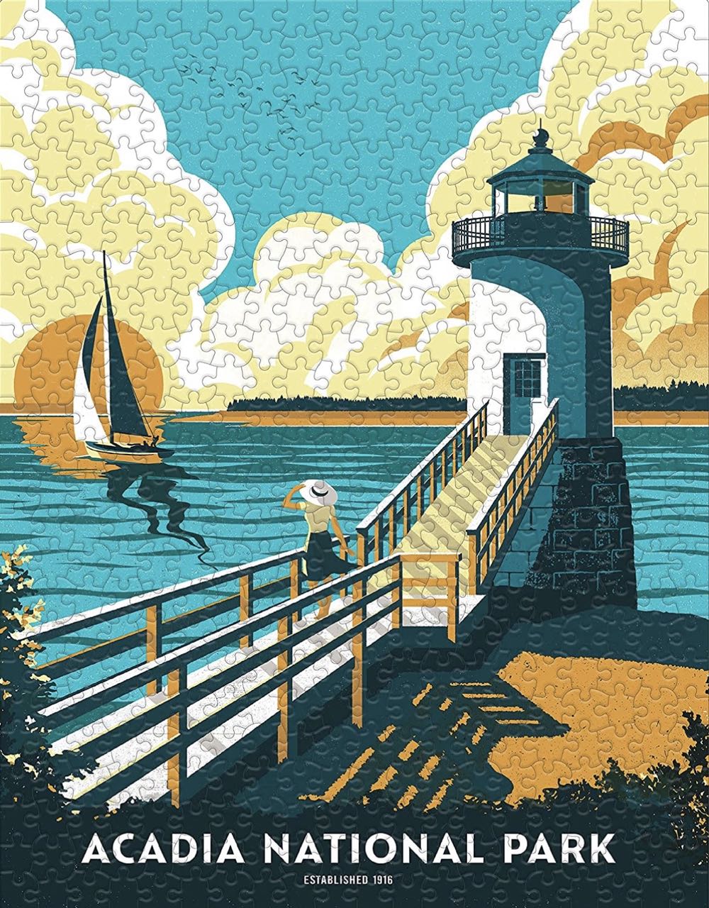 National Parks Set : Acadia - Ceaco puzzle collectible - Main Image 2