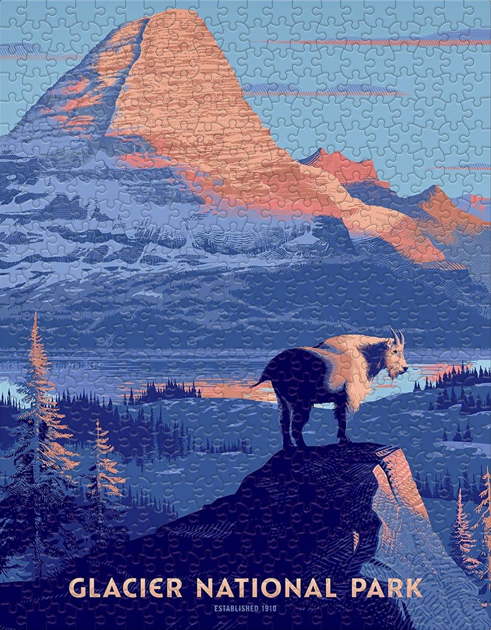 National Parks Set : Glacier - Ceaco puzzle collectible - Main Image 2