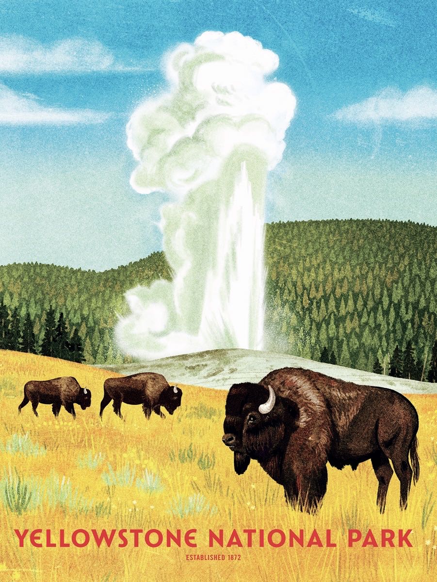 National Parks Set : Yellowstone - Ceaco puzzle collectible - Main Image 2