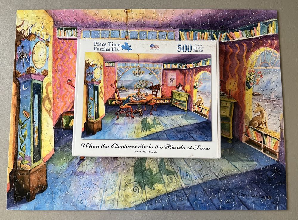 When The Elephant Stole The Hand Of Time - Piece Time Puzzles puzzle collectible - Main Image 3