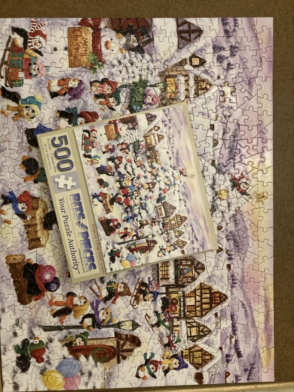 Penguins Village Scene (NIB) - Bitd And Pieces puzzle collectible [Barcode 192949076939] - Main Image 3