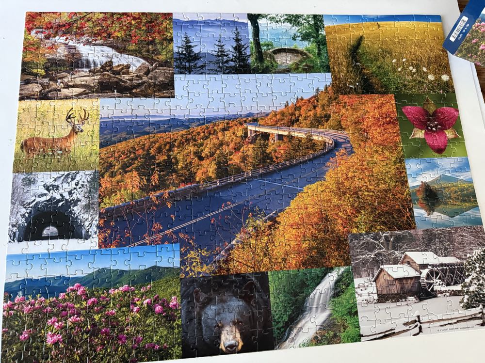 550 Piece Blue Ridge Parkway J. Scott Graham  puzzle collectible [Barcode 714254007035] - Main Image 2