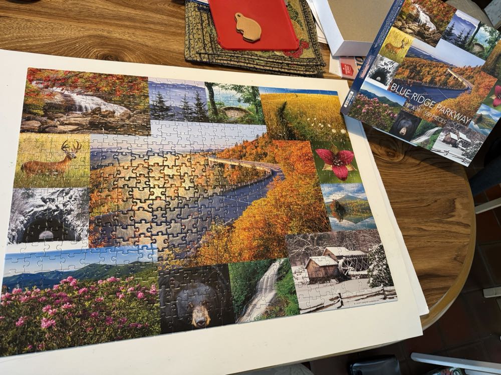 550 Piece Blue Ridge Parkway J. Scott Graham  puzzle collectible [Barcode 714254007035] - Main Image 3