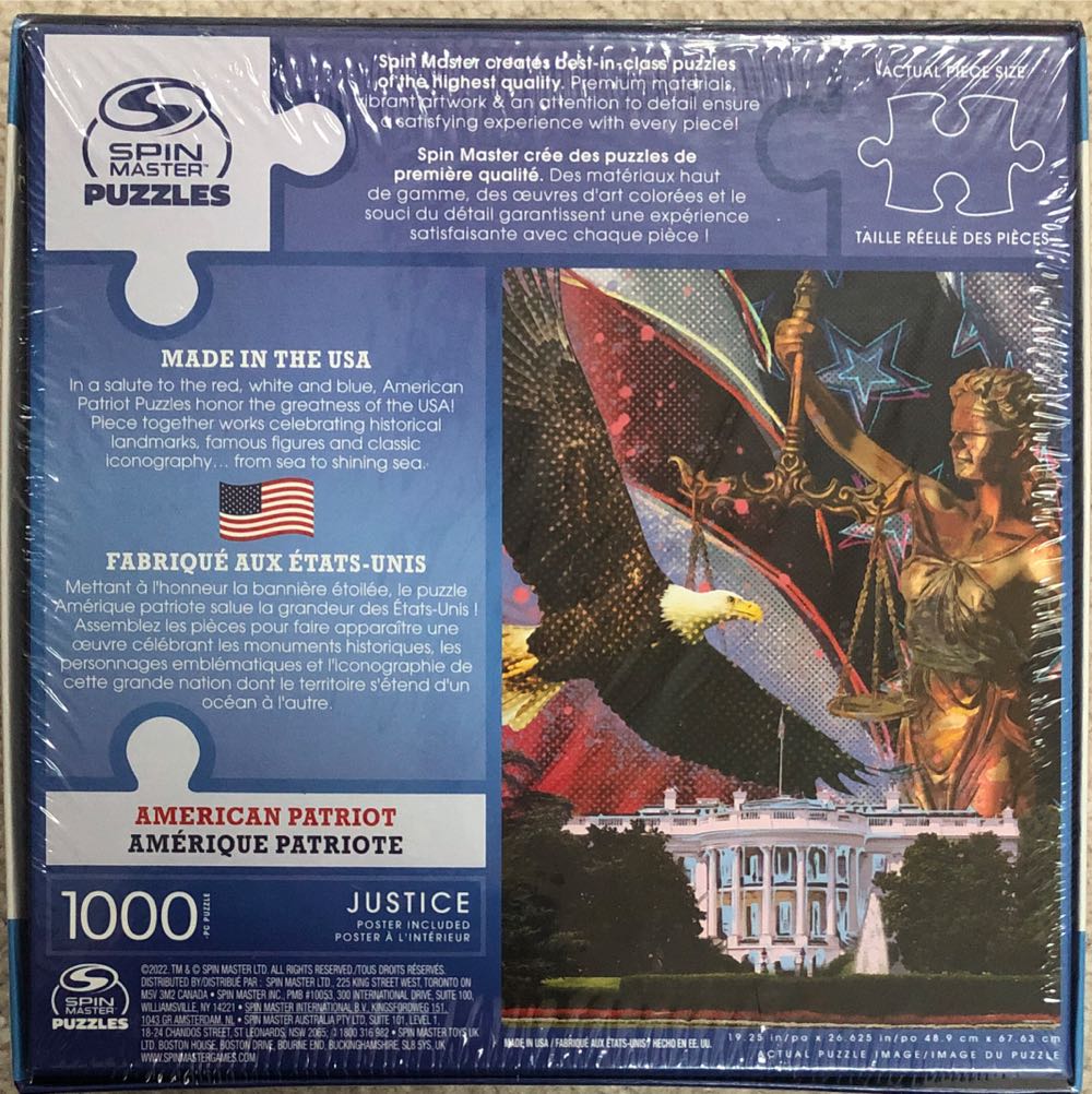 American Patriots - Spin Master Puzzles puzzle collectible [Barcode 778988441275] - Main Image 2