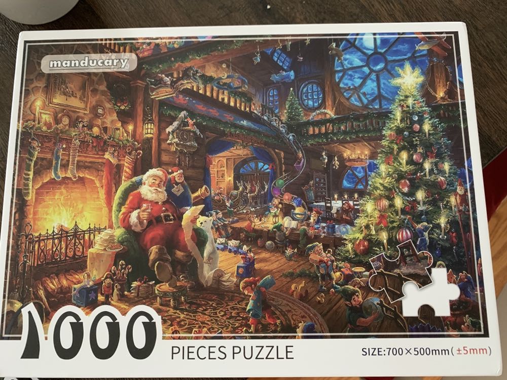 Ceaco Zac Kinkade Classic Christmas Santa’s North Pole Piece Jigsaw Puzzle
