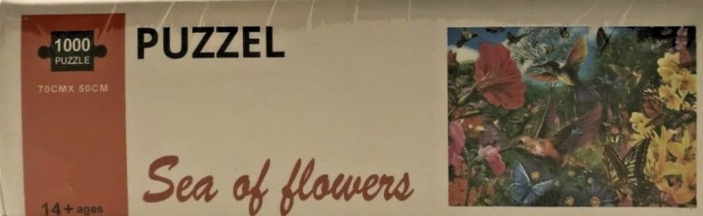 Sea Of Flowers Hummingbird Garden - Jigsaw Puzzles puzzle collectible - Main Image 3