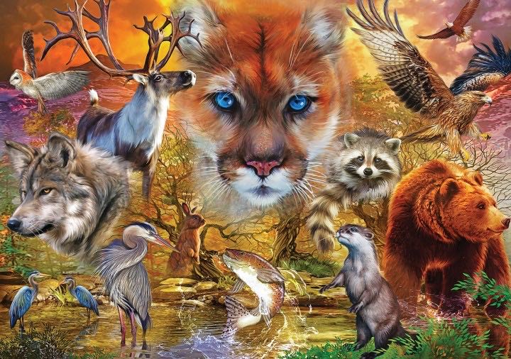 North American Animals - KS Games puzzle collectible [Barcode 8681842205673] - Main Image 2