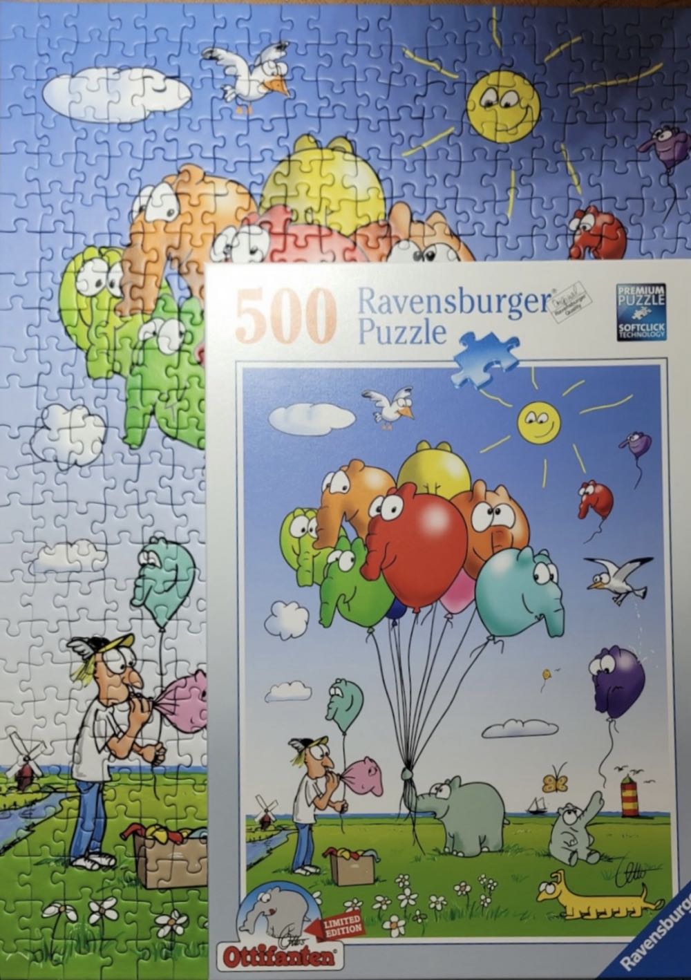 Ottifanten Luftballons - Ravensburger puzzle collectible [Barcode 4005556896844] - Main Image 4