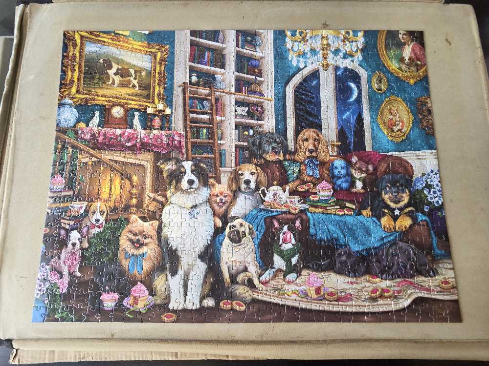 Dogs In The Library - Buffalo Games puzzle collectible [Barcode 079346173662] - Main Image 3