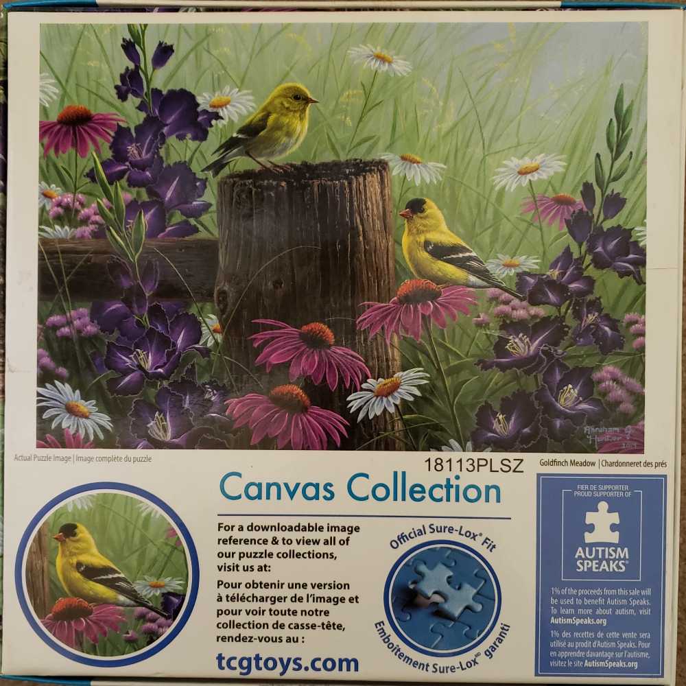 Goldfinch Meadow - Sure-lox puzzle collectible [Barcode 686141028099] - Main Image 2
