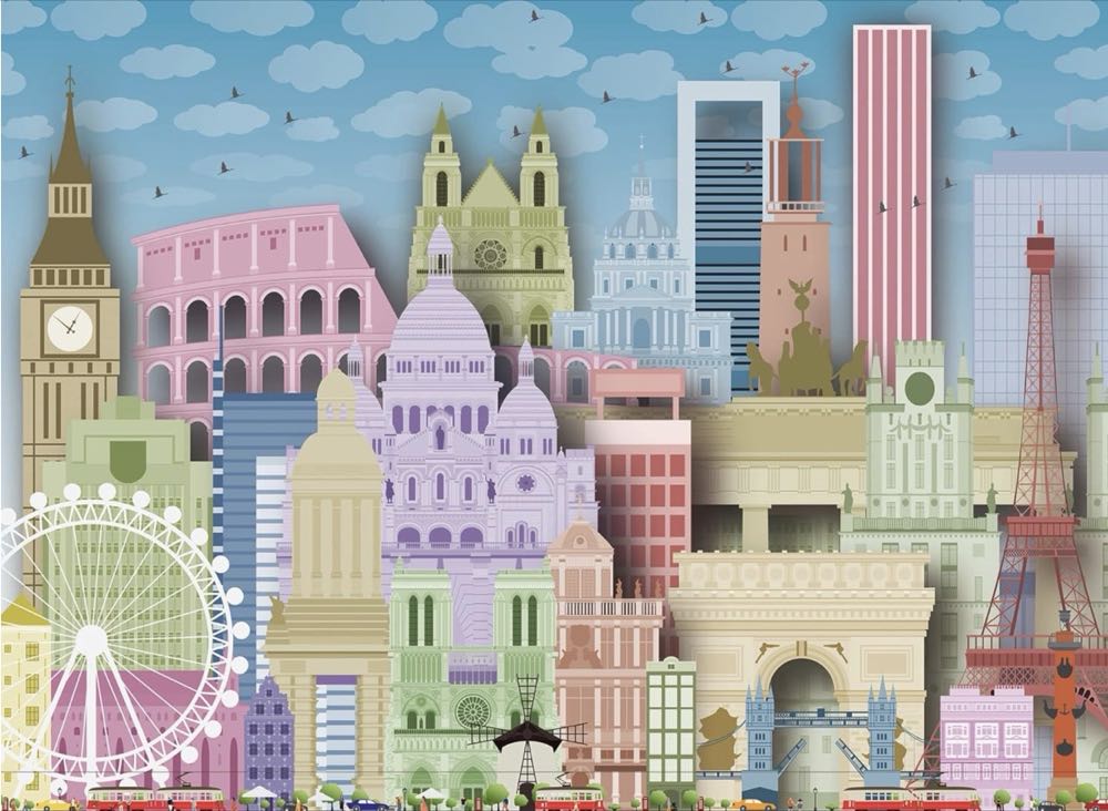 Worldly Attractions - Ravensburger 🇩🇪 puzzle collectible [Barcode 4005556133550] - Main Image 2