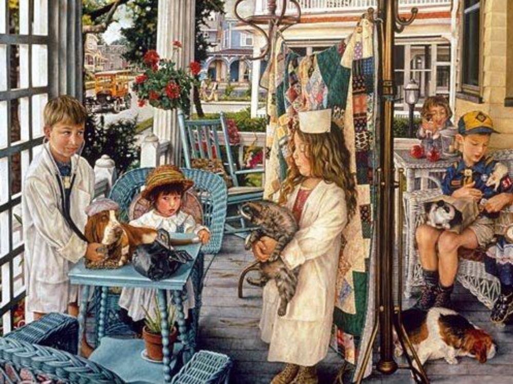 Front Porch Vet - Gibsons puzzle collectible [Barcode 5012269007855] - Main Image 2