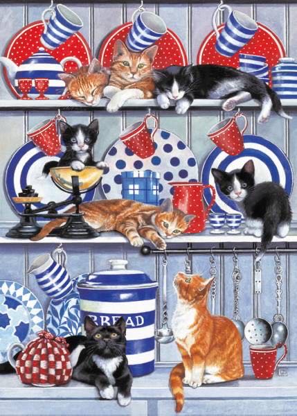 Kitchen Cats (Agnes 8,17) - Otter House puzzle collectible [Barcode 6655985671772] - Main Image 2
