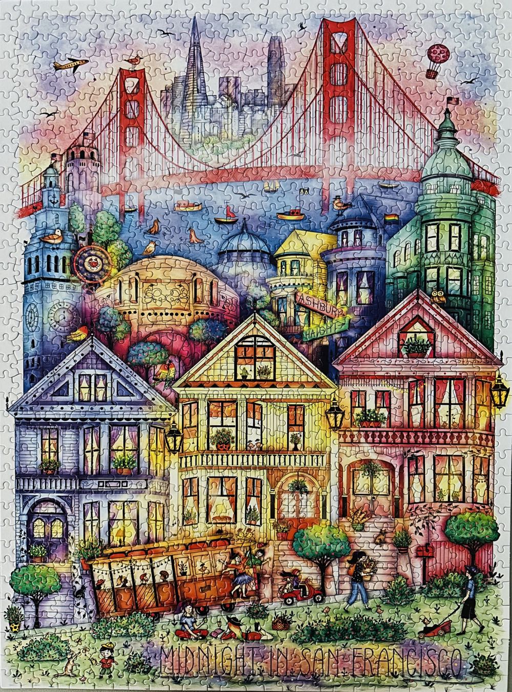 Midnight in San Francisco - SOLD - KI Puzzles puzzle collectible - Main Image 2