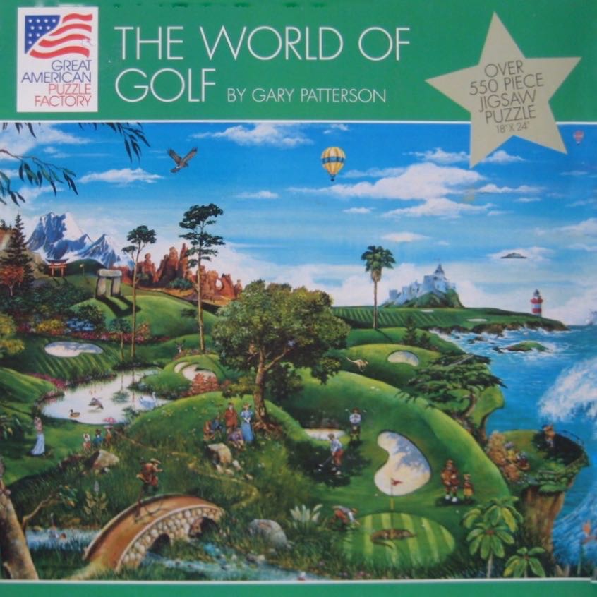 The World of Golf - Great American Puzzle Factory puzzle collectible [Barcode 010563008467] - Main Image 2