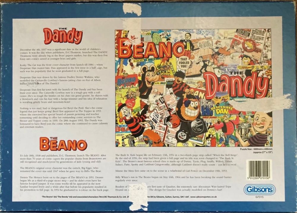 Beano The Dandy II - Gibsons puzzle collectible [Barcode 5012269070156] - Main Image 4