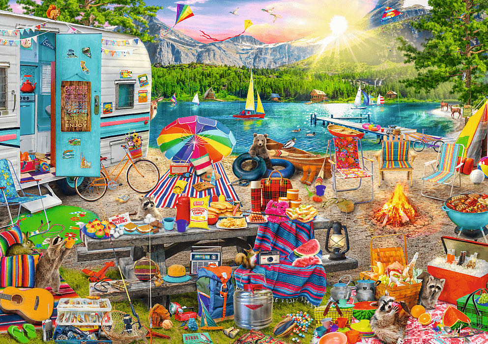 Hidden Shapes Motorhome Trip - Trefl puzzle collectible [Barcode 5900511106770] - Main Image 2