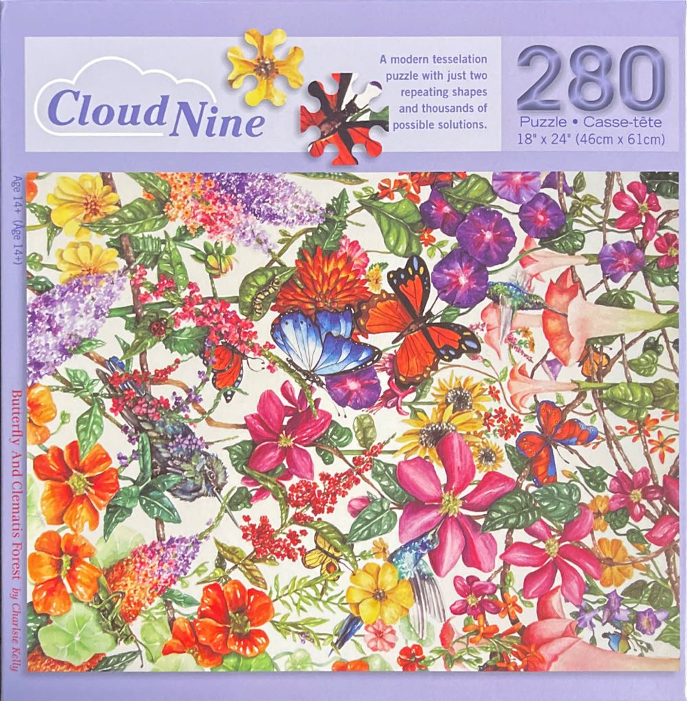 Butterfly And Clematis Forest - Bits & Pieces puzzle collectible [Barcode 192949078575] - Main Image 1