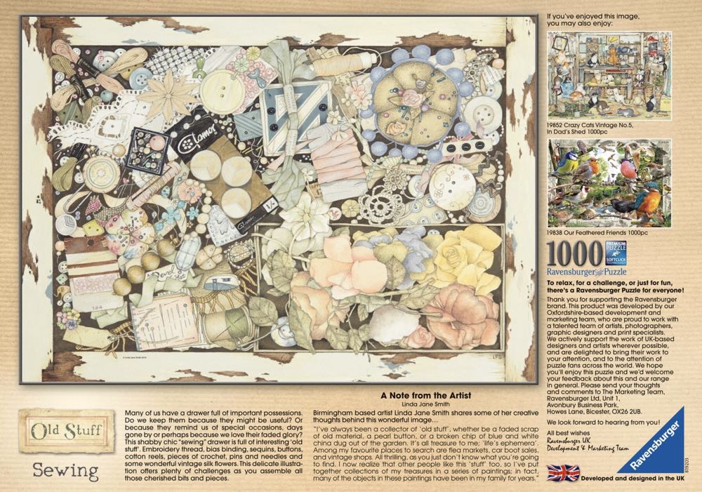 Sewing Old Stuff - Ravensburger puzzle collectible - Main Image 2