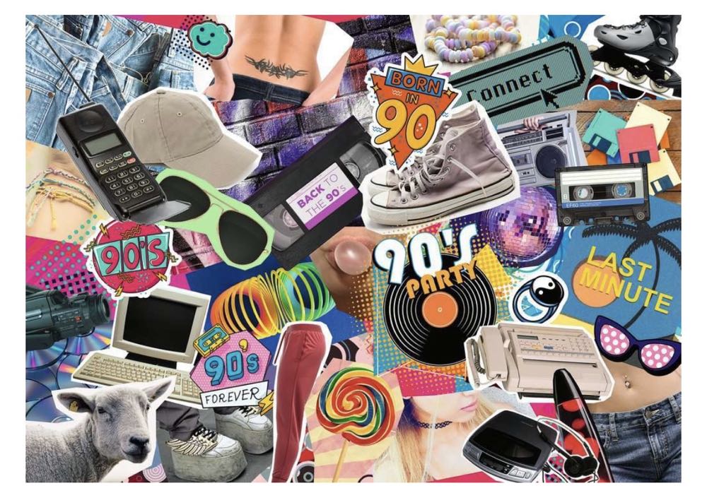 The Nineties 90s - Ravensburger puzzle collectible [Barcode 4005556173884] - Main Image 2