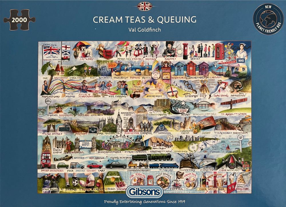Cream Teas & Queuing - Gibsons puzzle collectible [Barcode 5012269080193] - Main Image 4